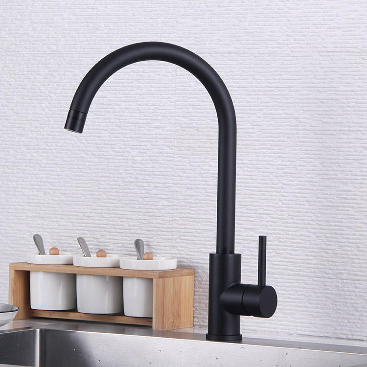 Grifo mezclador de agua para fregadero de cocina, aireador Universal de 2 modos con una sola manija de acero inoxidable