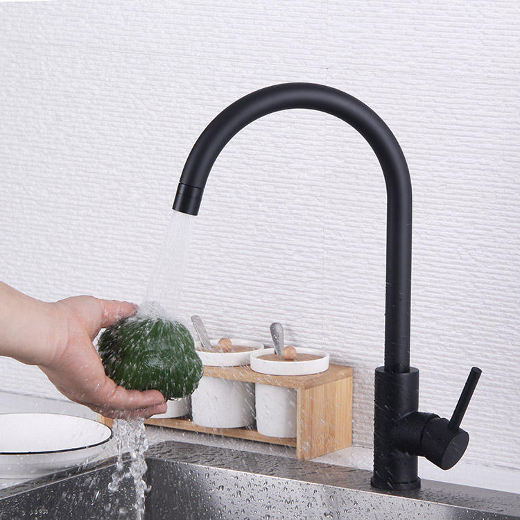 Grifo mezclador de agua para fregadero de cocina, aireador Universal de 2 modos con una sola manija de acero inoxidable