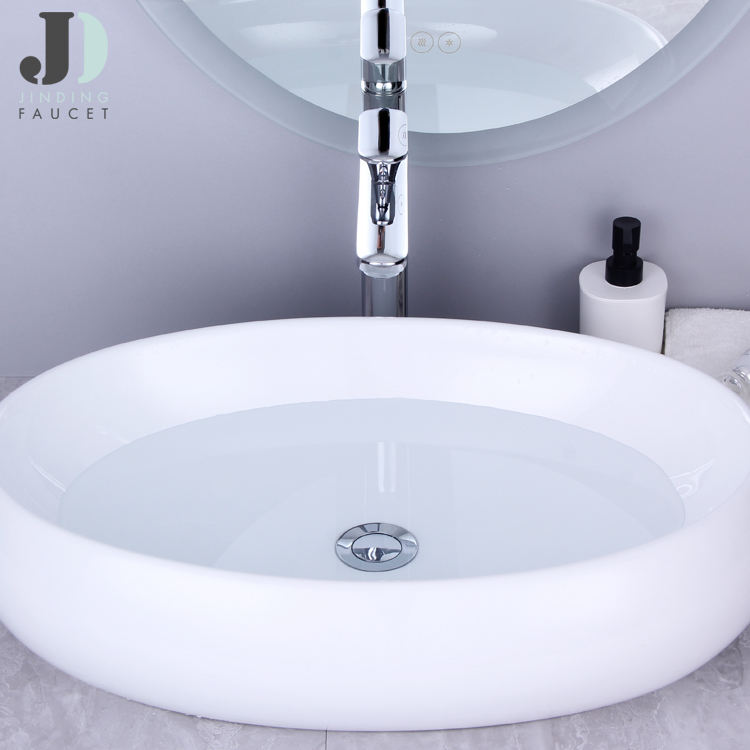 Grifo de lavabo alto de latón para baño frío y caliente contemporáneo de fábrica