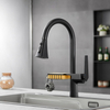Grifos mezcladores de cocina fríos y calientes Grifos de fregadero de cocina con rociador abatible