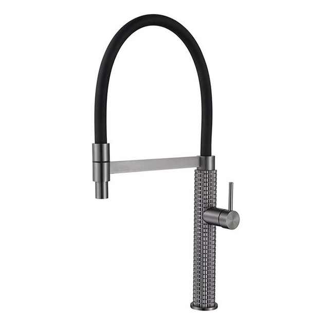 Grifo de agua de cocina Universal extraíble con enjuague previo de manguera Flexible de silicona de un solo orificio