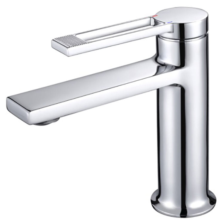 Grifos de lavabo montados en cubierta de latón dorado moderno