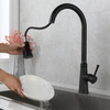 Mezclador de agua de cocina retráctil, grifo de cocina abatible de acero inoxidable 304