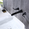Mezclador de grifo de lavabo de baño oculto de 3 orificios