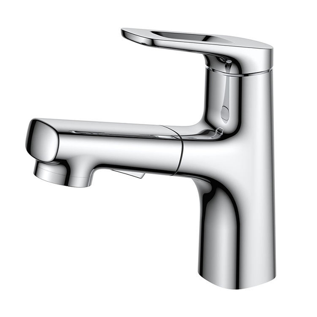 Grifo de tocador de baño de un solo orificio, 2 modos, grifo mezclador de lavabo extraíble negro