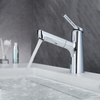 Grifo de lavabo extraíble montado en cubierta, grifo de baño con rociador