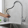 Mezclador de agua de cocina retráctil, grifo de cocina abatible de acero inoxidable 304