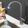Grifo giratorio moderno de 360 ​​grados para fregadero de cocina, grifo extraíble con pantalla Digital de temperatura