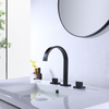 Grifo para lavabo de baño generalizado con 3 orificios y 2 manijas de arco alto