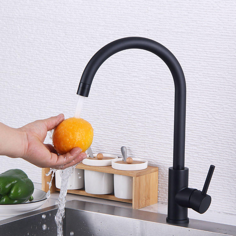 Grifo mezclador de agua para fregadero de cocina, aireador Universal de 2 modos con una sola manija de acero inoxidable