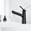 Grifo de lavabo extraíble montado en cubierta, grifo de baño con rociador