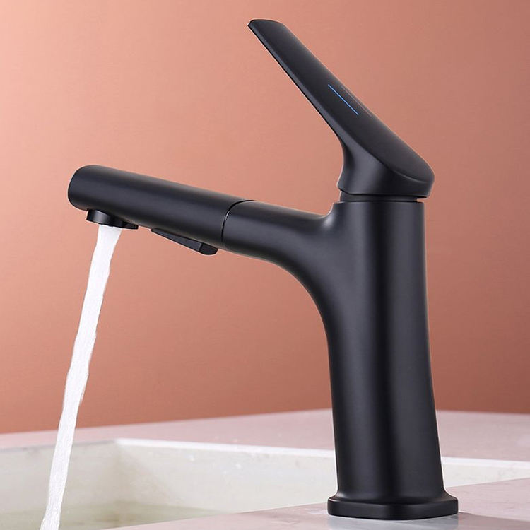 Grifo de lavabo de latón Grifos de lavabo de baño extraíbles