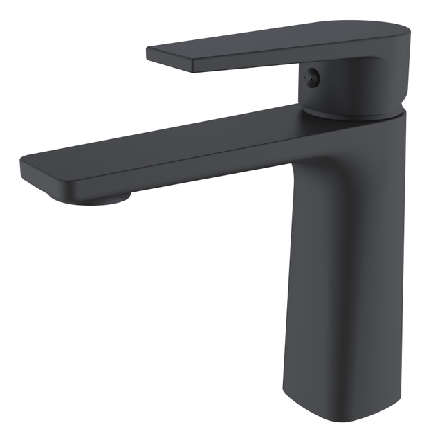 Grifo monomando para lavabo negro mate para baño
