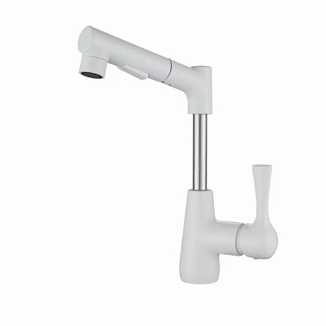 Grifo monomando para lavabo, mezclador de lavabo, pulverizador extraíble