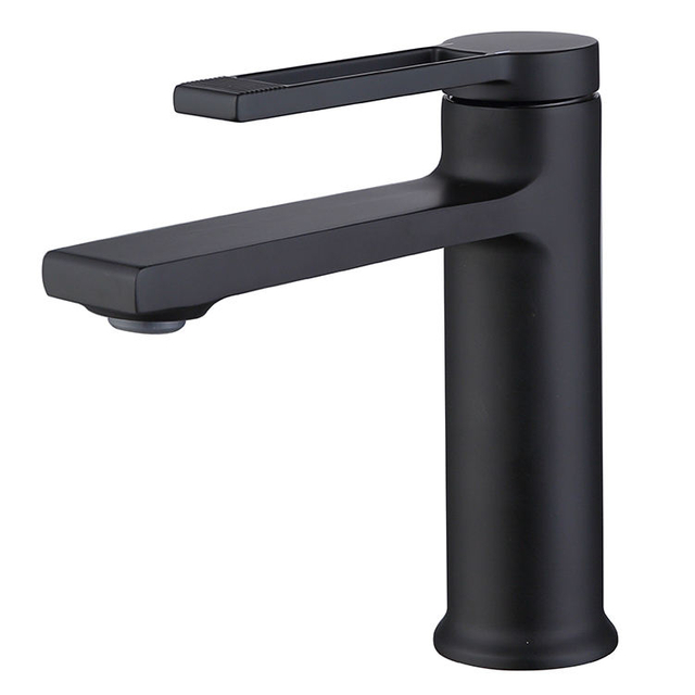 Mezclador de lavabo de baño, grifo negro de latón, grifo de agua fría y caliente de nuevo diseño de alta calidad