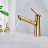 Grifo de lavabo extraíble montado en cubierta, grifo de baño con rociador
