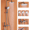 Sistema determinado termostático montado en la pared de la ducha del botón del sistema de ducha del cuarto de baño de la lluvia 4 in1