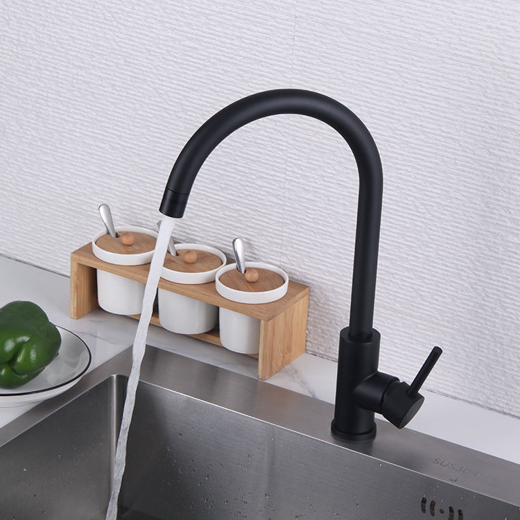 Grifo mezclador de agua para fregadero de cocina, aireador Universal de 2 modos con una sola manija de acero inoxidable