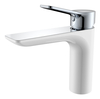 Grifo monomando para lavabo de baño, monomando, montado en cubierta, oro rosa