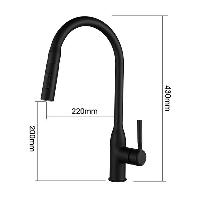 Acero inoxidable montado en cubierta del grifo de la cocina de la función de la agua fría caliente del diseño moderno