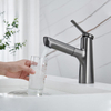 Grifo de lavabo extraíble montado en cubierta, grifo de baño con rociador